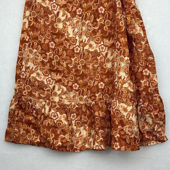 Nicole Miller 100% Linen Boho faux wrap skirt with pockets Size Large - Picture 4 of 10